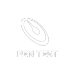 Pen test cert logo white